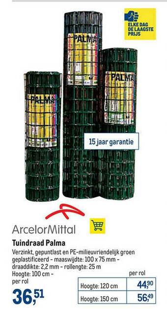 Makro Tuindraad Palma aanbieding