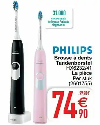 Cora Philips brosse à dents tandenborstel hx6232-41 aanbieding