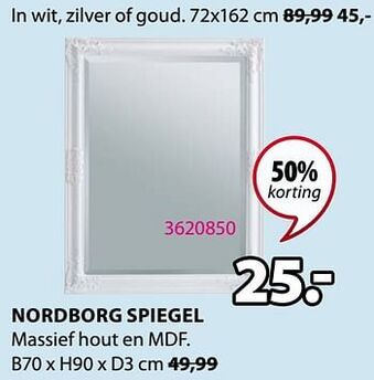 Jysk Nordborg spiegel aanbieding