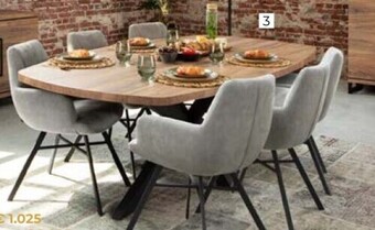 Euroshop Uitschuifbare tafel 180/238 x 102 cm aanbieding