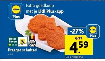 Lidl Praagse schnitzel aanbieding