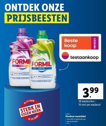 Lidl Vloeibaar wasmiddel aanbieding