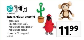 Lidl Interactieve knuffel aanbieding
