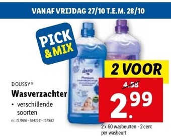 Lidl Wasverzachter aanbieding