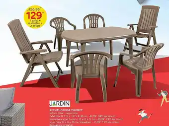 Brico Jardin Rechthoekige Tuinset aanbieding