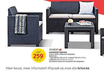 Brico Allibert Loungeset Merano aanbieding
