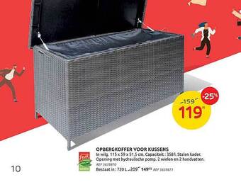 Brico Opbergkoffer Voor Kussens aanbieding