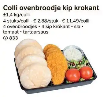 Bon Ap Colli ovenbroodje kip krokant 1.4kg aanbieding