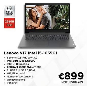 Lenovo v17 intel i5-1035g1