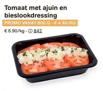 Bon Ap Tomaat met ajuin en bieslookdressing aanbieding