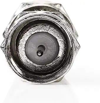 Bol.com Nedis satelliet- en antenne-adapter - f-female - f-female - vernikkeld - 75 ohm - recht - metaal - zilver - 10 stuks - envelo aanbieding