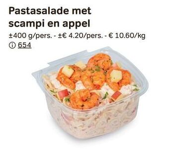 Bon Ap Pastasalade met scampi en appel aanbieding