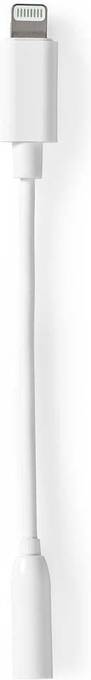 Bol.com Nedis lightning-adapter - apple lightning 8-pins - 3,5 mm female - vernikkeld - 0.10 m - rond - tpe aanbieding