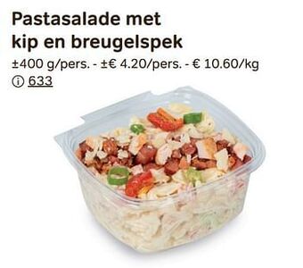 Bon Ap Pastasalade met kip en breugelspek aanbieding
