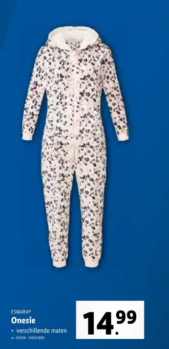 Lidl ESMARA Onesie verschillende maten aanbieding