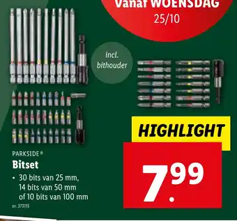 Lidl PARKSIDE Bitset aanbieding