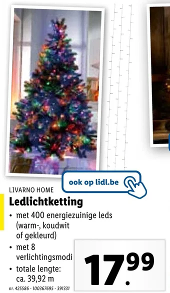 Lidl LIVARNO HOME Ledlichtketting aanbieding
