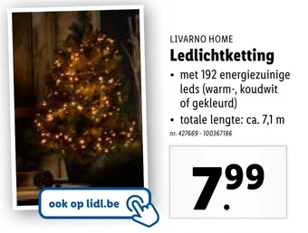 Lidl LIVARNO HOME Ledlichtketting aanbieding