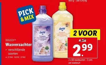 Lidl DOUSSY Wasverzachter aanbieding