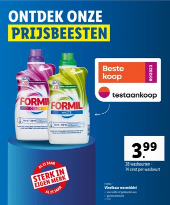 Lidl Vloeibaar wasmiddel aanbieding