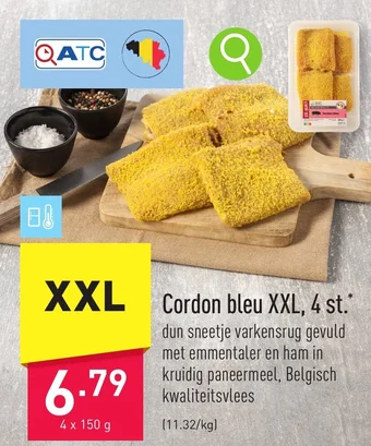 ALDI Cordon bleu XXL 4 x 150 g aanbieding