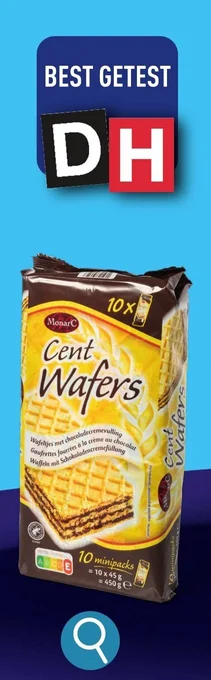 ALDI Cent Wafers 10 x 45 g aanbieding