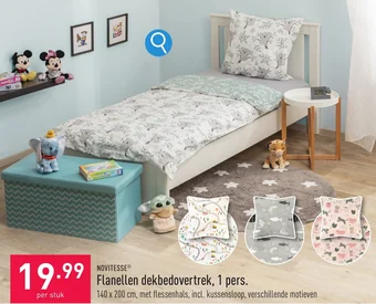 ALDI NOVITESSE Flanellen dekbedovertrek aanbieding