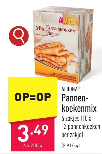 ALDI ALBONA Pannenkoekenmix aanbieding