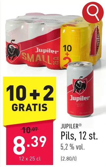 ALDI JUPILER Pils 12 x 25 cl aanbieding