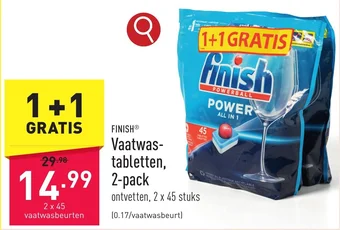 ALDI FINISH Vaatwastabletten, aanbieding