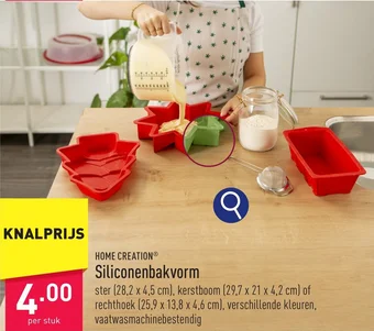 ALDI HOME CREATION Siliconenbakvorm aanbieding