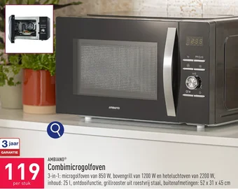 ALDI AMBIANO Combimicrogolfoven aanbieding