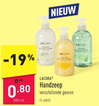 ALDI LACURA Handzeep 500 ml aanbieding