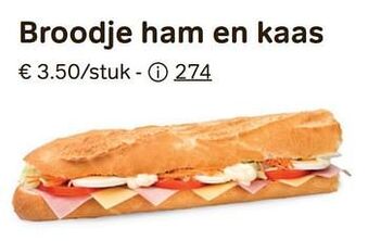 Bon Ap Broodje ham en kaas aanbieding