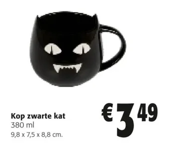 Colruyt Kop zwarte kat 380 ml aanbieding