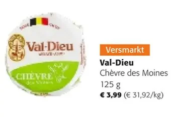 Colruyt Val-Dieu Chèvre des Moines 125 g aanbieding