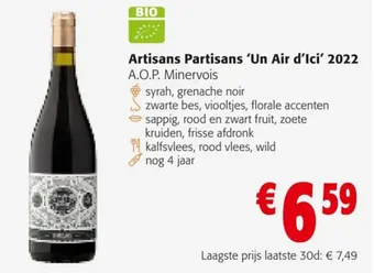 Colruyt Artisans Partisans 'Un Air d'Ici' 2022 aanbieding