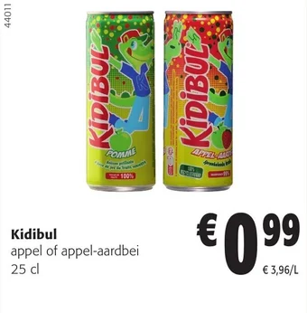 Colruyt Kidibul appel of appel-aardbei 25 cl aanbieding