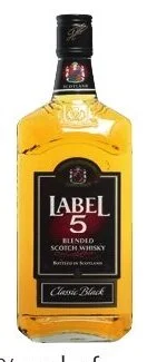Colruyt Label 5 Classic Black Blended Scotch Whisky 40 % vol aanbieding