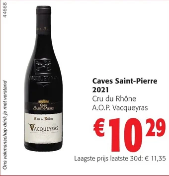 Colruyt Caves Saint-Pierre 2021 aanbieding