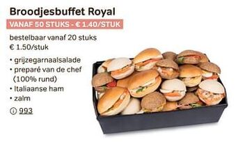 Bon Ap Broodjesbuffet royal aanbieding