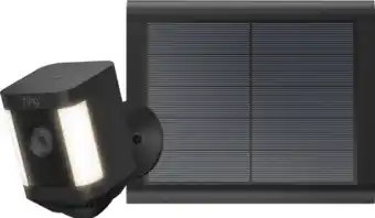 Coolblue Ring spotlight cam plus - battery - zwart + usb-c zonnepaneel aanbieding