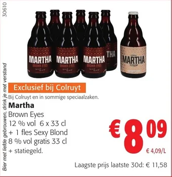 Colruyt Martha Brown Eyes aanbieding