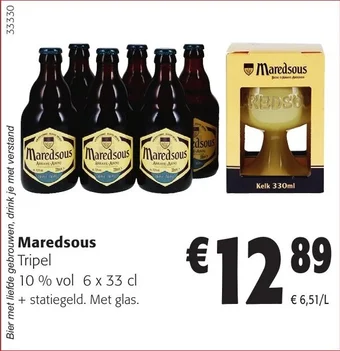 Colruyt Maredsous Tripel 6 x 33cl aanbieding