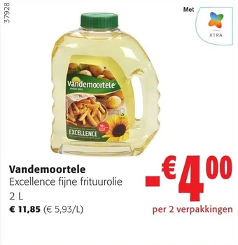 Colruyt Vandemoortele Excellence fijne frituurolie 2 L aanbieding