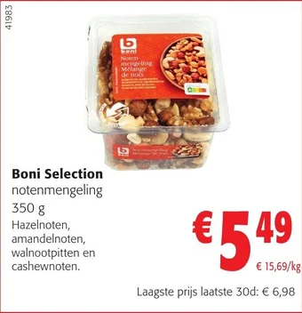 Colruyt Boni Selection notenmengeling 350 g aanbieding