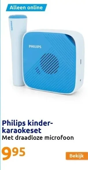 Action Philips kinder-karaokeset aanbieding