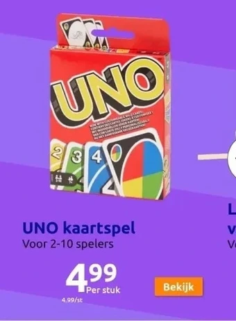 Action Kaartspel uno aanbieding