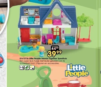 ToyChamp 01672756 little people friends together speelhuis aanbieding