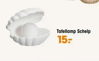 Kwantum Tafellamp schelp aanbieding